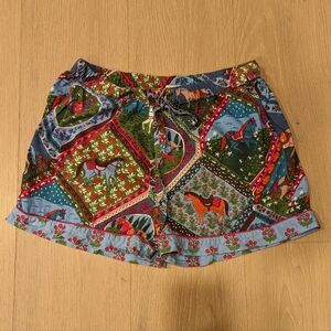 Colorful Patterned Women's Boxer Style Shorts